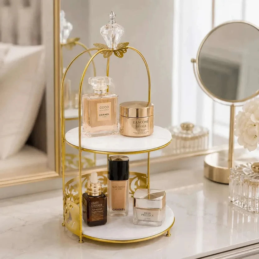 2-Tier Butterfly cage Vanity Organizer