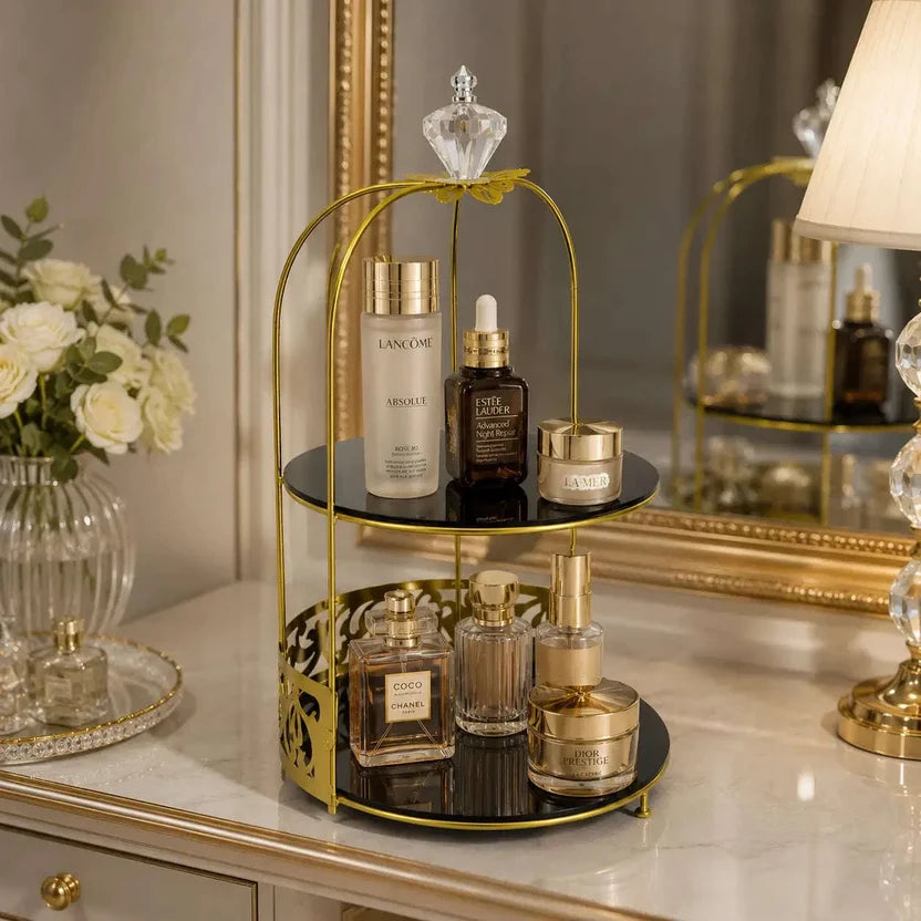 2-Tier Butterfly cage Vanity Organizer
