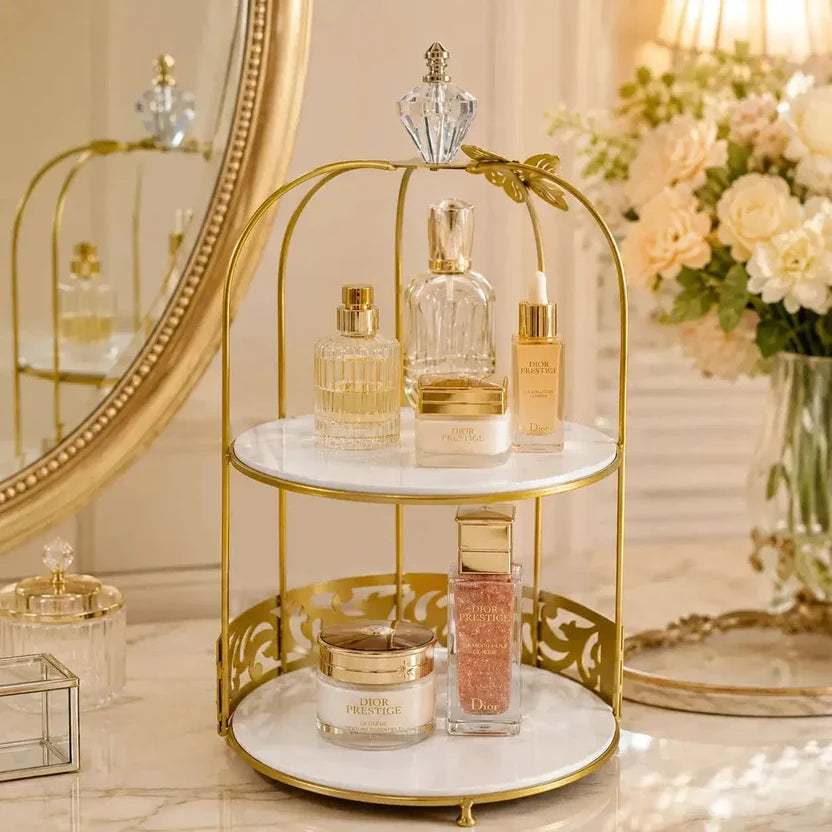 2-Tier Butterfly cage Vanity Organizer