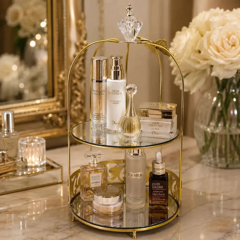 2-Tier Butterfly cage Vanity Organizer