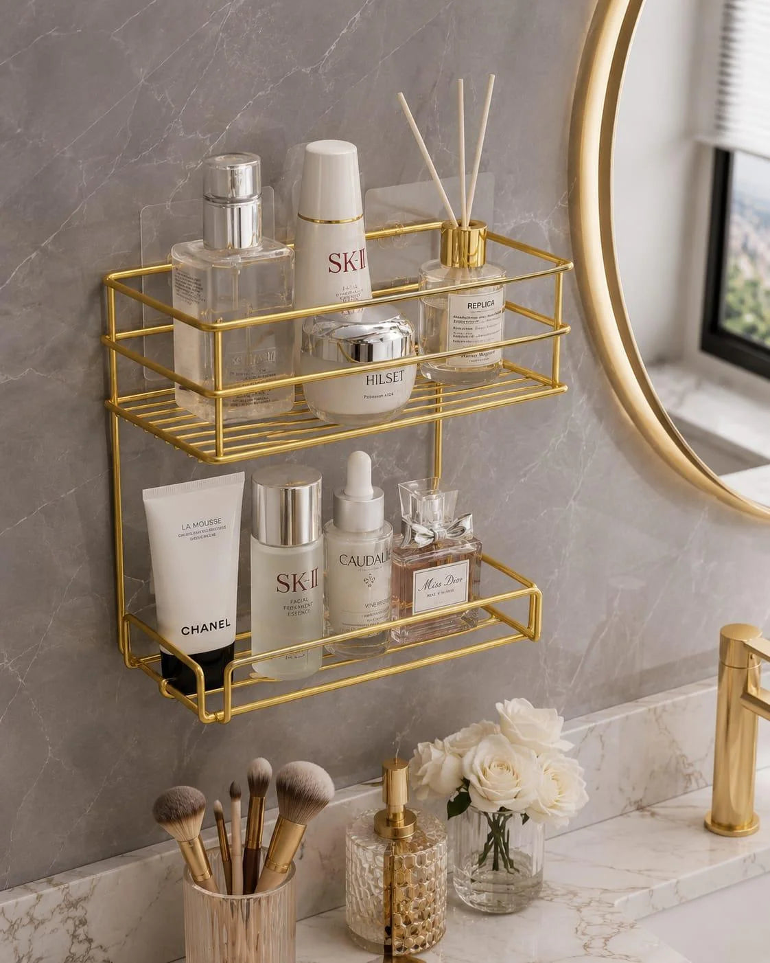 2 Tiers Wall Mount Rack