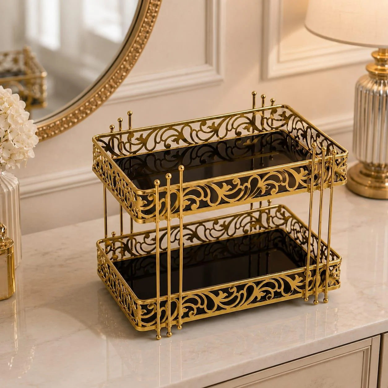 Premium 2 Layers Cosmetics Organizer