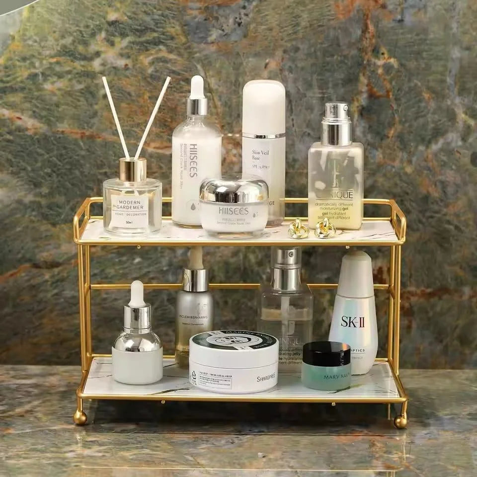 Bathroom 2 Tiers Organizer Stand