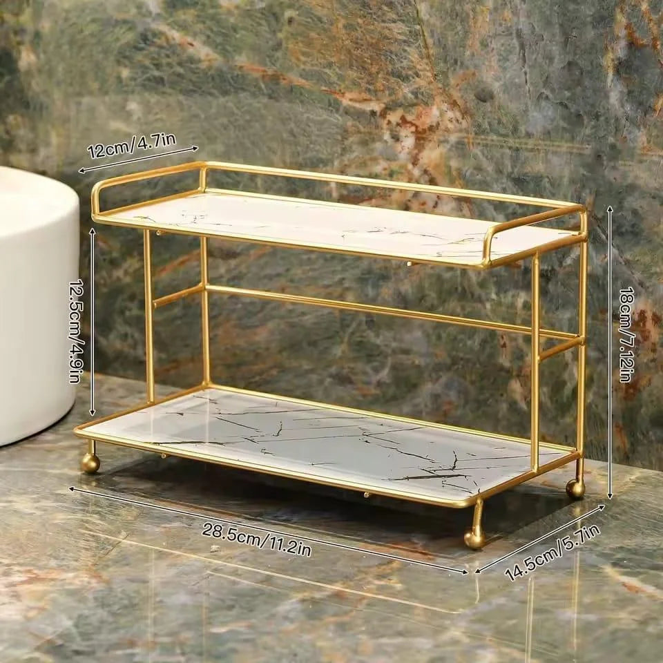 Bathroom 2 Tiers Organizer Stand