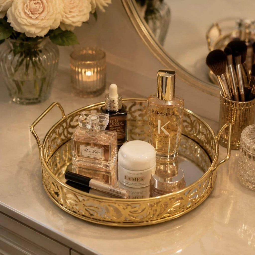 Cosmetics & Serving Round Tray