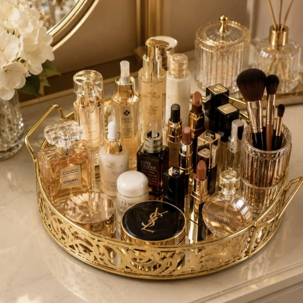 Cosmetics & Serving Round Tray