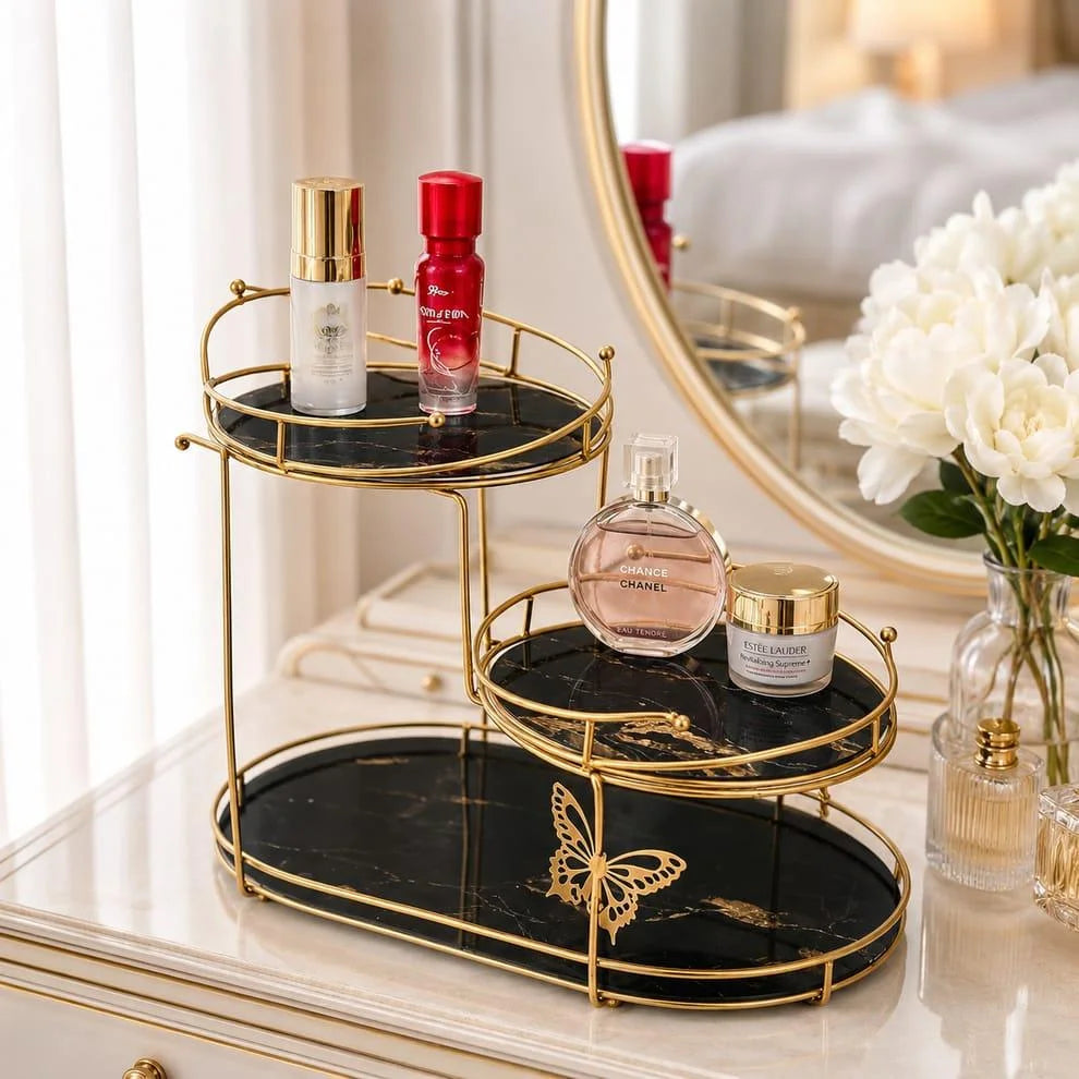 3 Tiers Skin Care Butterfly Organizer.