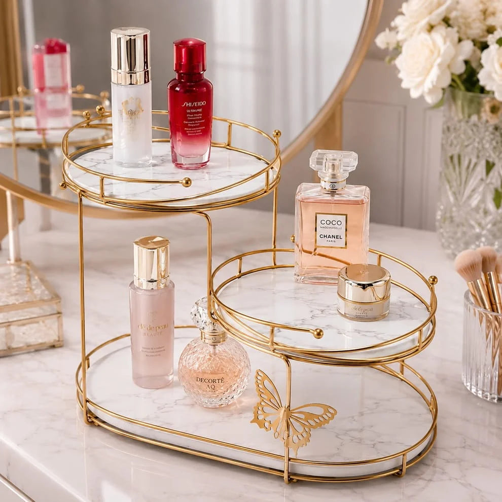 3 Tiers Skin Care Butterfly Organizer.