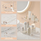 Acrylic 2 Layers Cosmetics Oranizers Stand