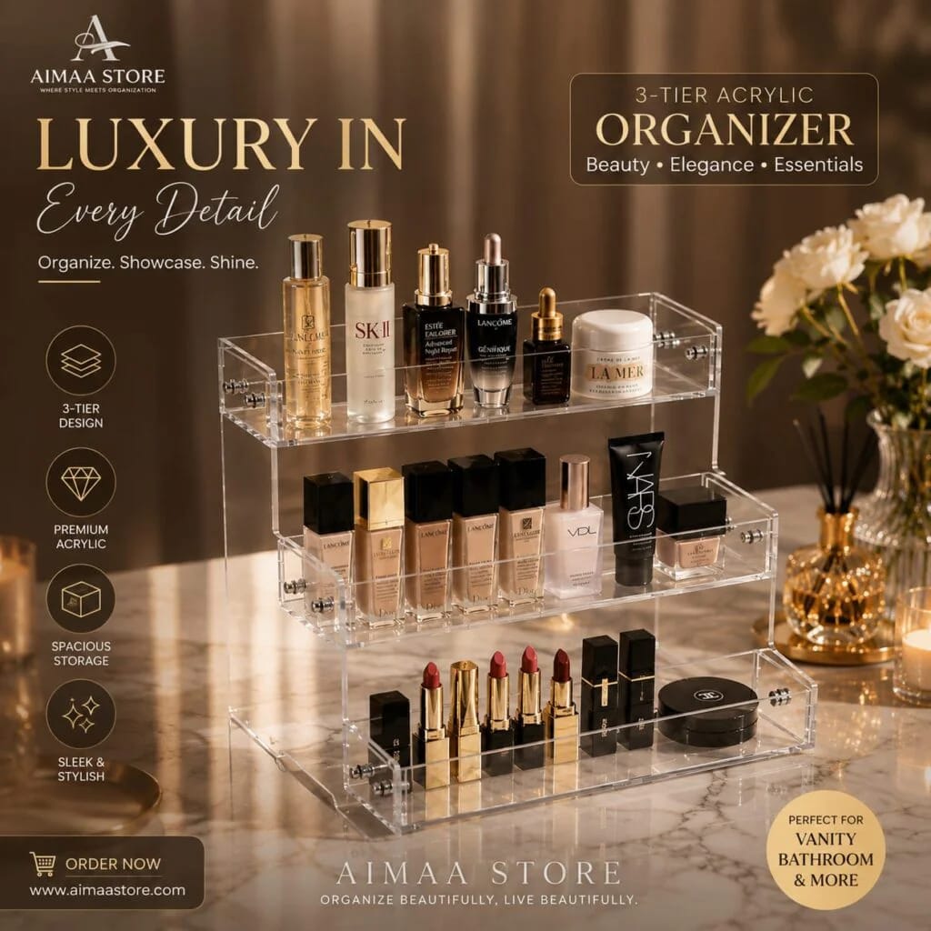 Aimaa Acrylic 3 Layers Organizer