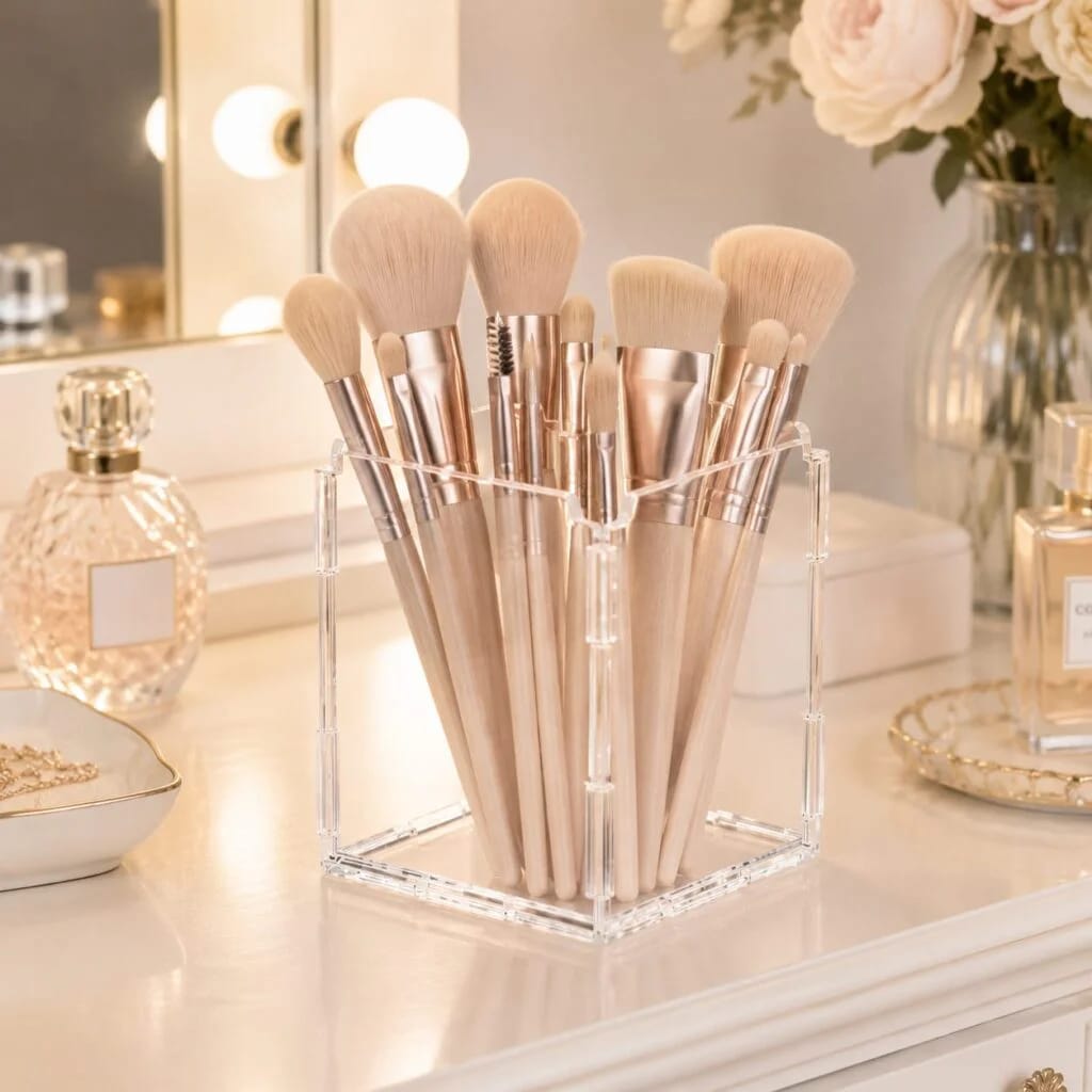 Acrylic Brushes Holder Stand