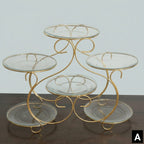 5-Tier Metal Fruit Basket Stand – Stylish Multi-Layer Kitchen Storage & Serving Rack