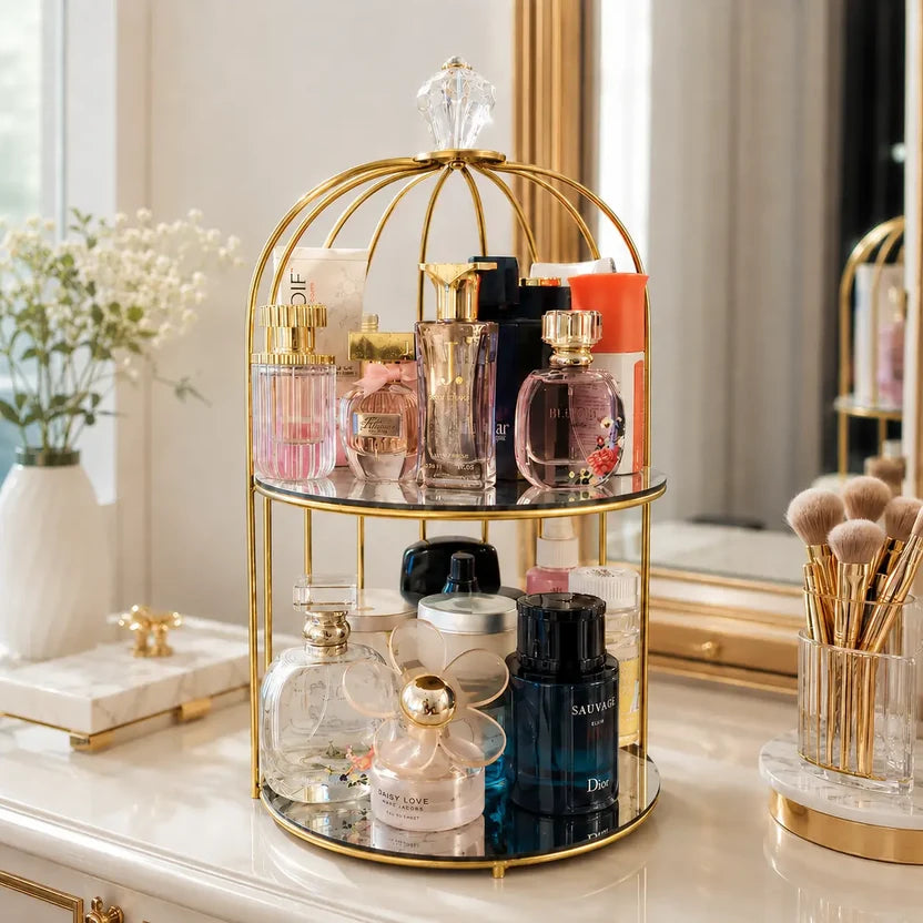 2 Layers Cosmetics Cage Organizer.