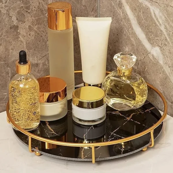 Round Shape Makeup Organizer Tray