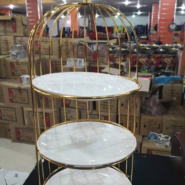 3 Layers Cage For Cosmetics Storage Organizer.