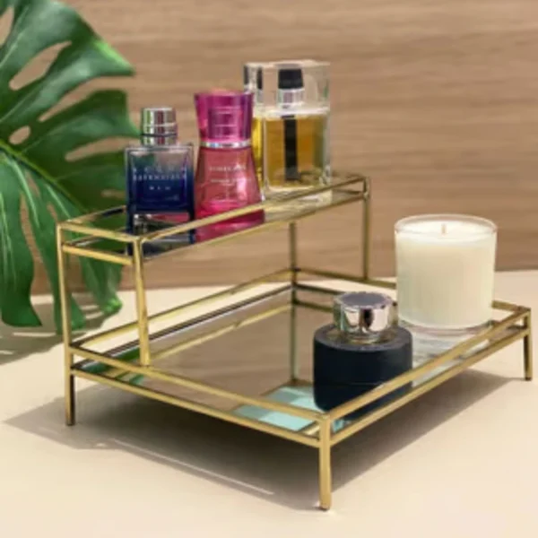 Double Layer Premium Organizer With Mirror