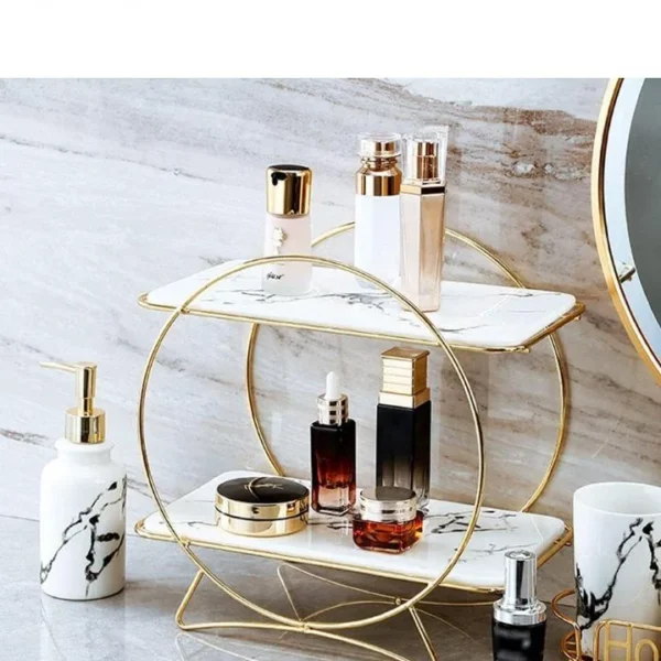 2-Tiers Cosmetics Organizer T Round Latest Design.