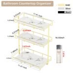 3 Layers Luxury Design Free Standing Shelf Makeup Organizer. - Image 4