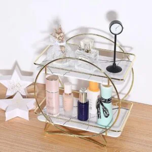 2 Tier Makeup Organizer Stylish Look.