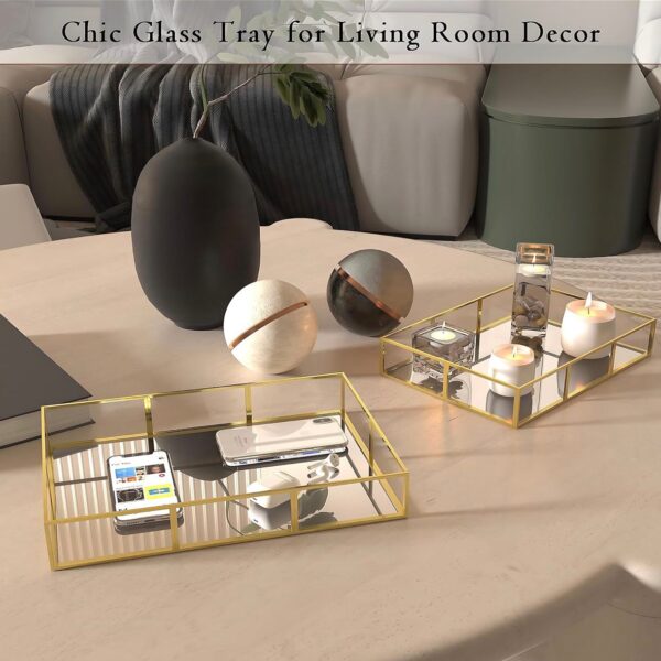 2 Pieces Single Makeup Organizer Trays.