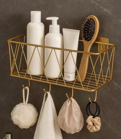 Cosmetics stand for makeup and beauty storage