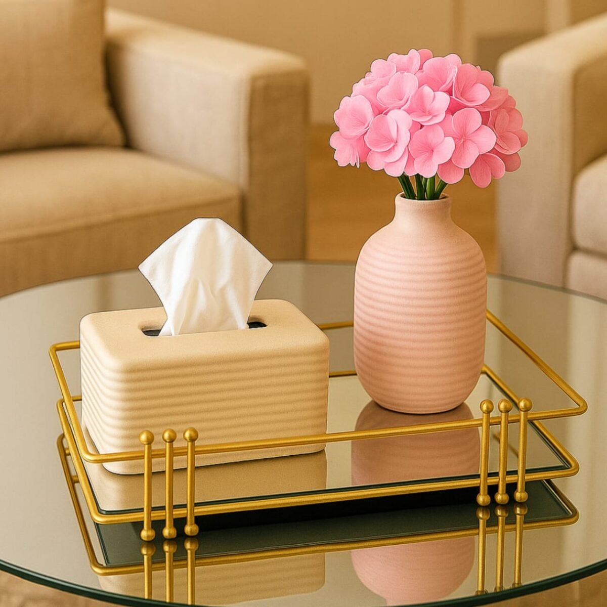 Rectangular Shape Makeup Organizer Tray - Image 7