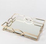 Gold Mirror Tray, Rectangular Decorative & Coffee Table. - Image 6