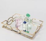 Gold Mirror Tray, Rectangular Decorative & Coffee Table. - Image 7