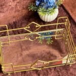 Vintage Glass For Cosmetics Vanity Tray. - Image 5
