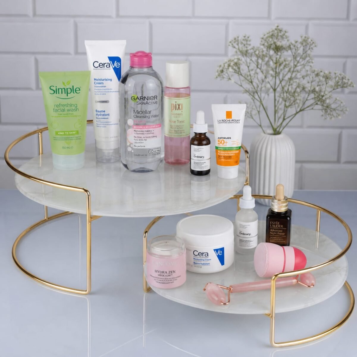 2 Pieces Makeup Organizer Tray For Cosmatics - Image 6