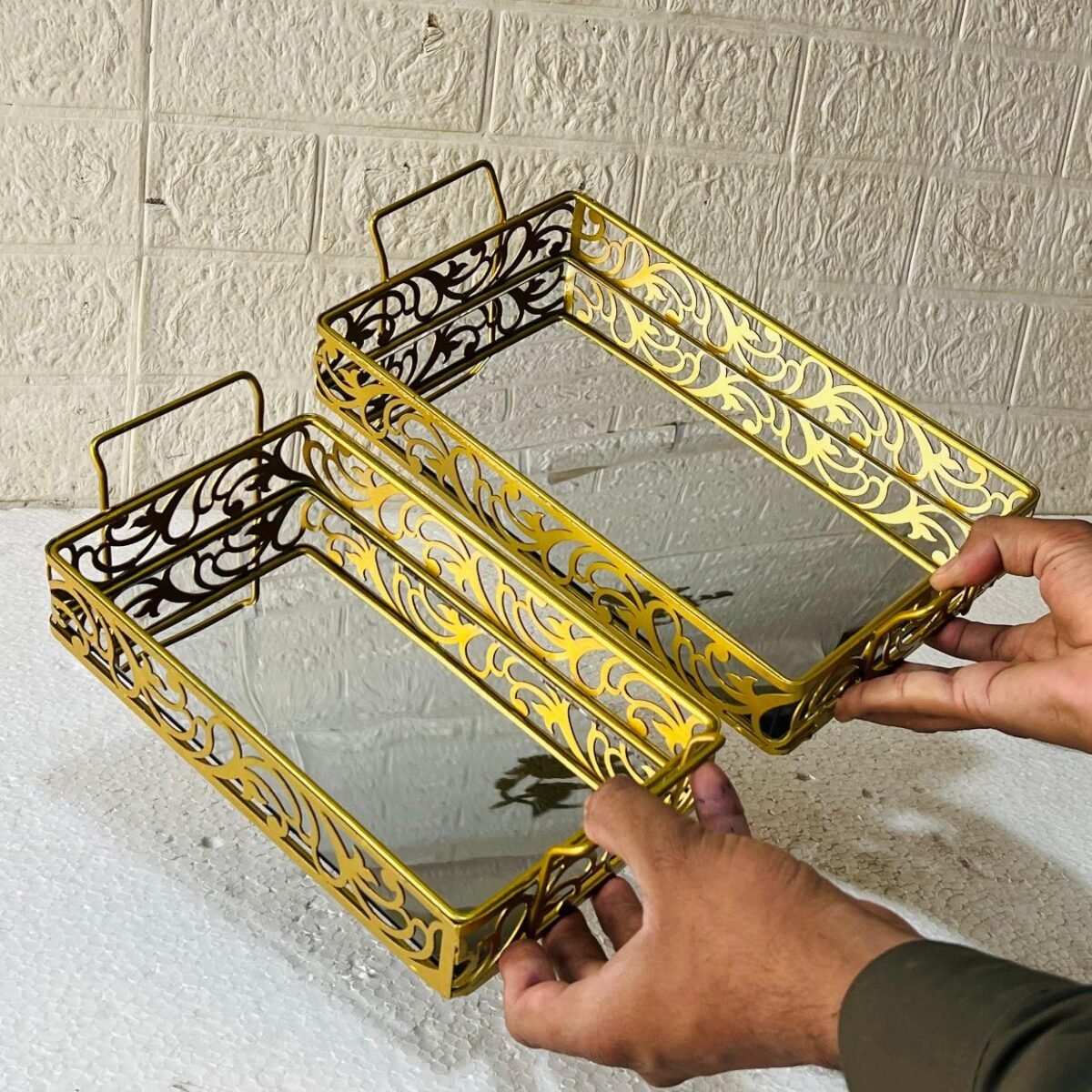 Set of 2  Luxury Decorative Trays - Image 6