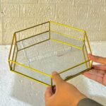 Hexagonal Cosmetics Mirror Base Vanity Tray. - Image 6