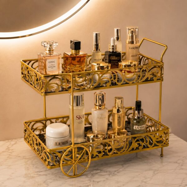 Tea Trolly Shape Organizer of Aimaa Store
