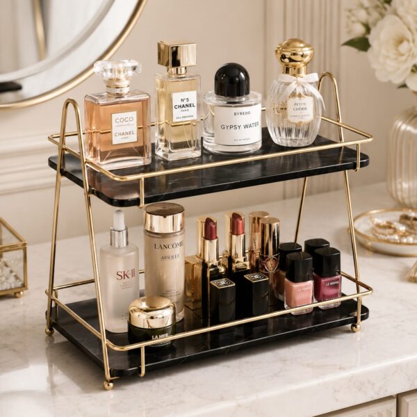 Luxury Home Storage Nordic Style 2 Layers Organizer