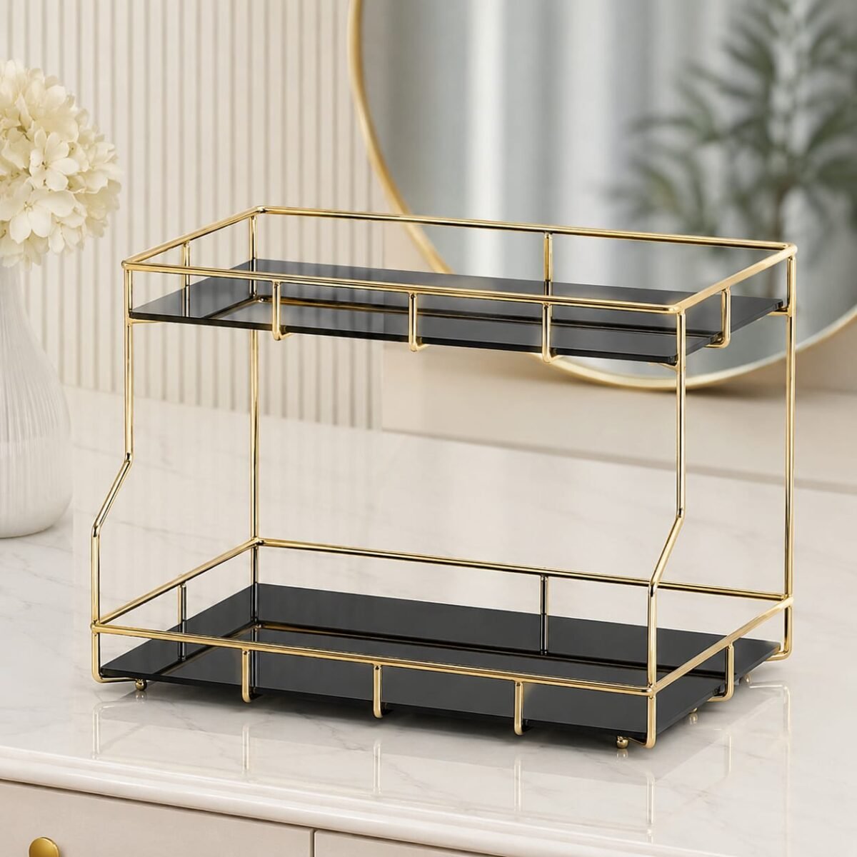 2 Layers Cosmetics and Makeup Organizer. - Image 4