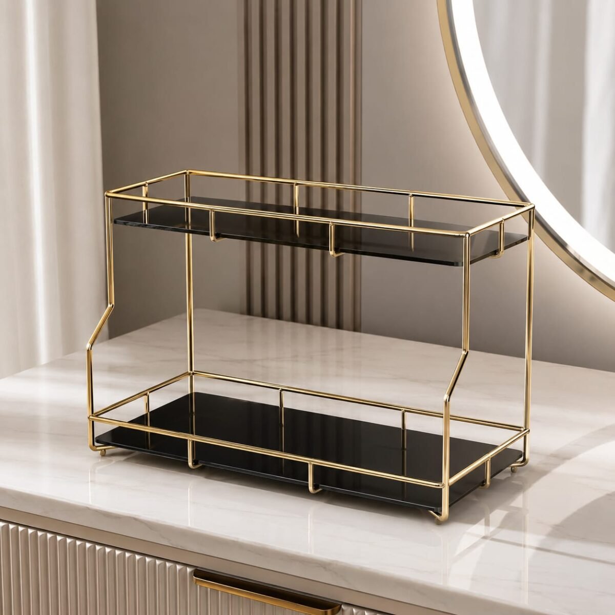 2 Layers Cosmetics and Makeup Organizer. - Image 6