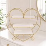 Aimaas Heart Shape 3 Layers Cosmetics & Food Organizer - Image 3