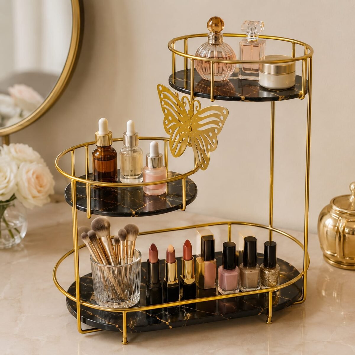 Aimaas 3 Tier Butterfly luxury Organizer. - Image 7