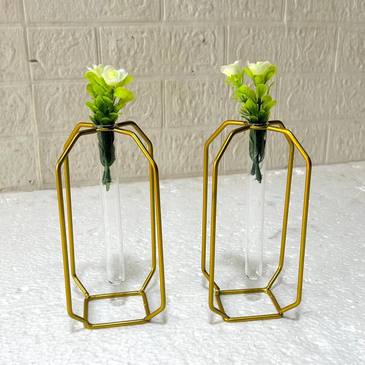 Aimaas 2 Pieces Crystal Flower Holder Stand - Image 2