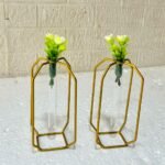 Aimaas 2 Pieces Crystal Flower Holder Stand - Image 4