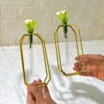 Aimaas 2 Pieces Crystal Flower Holder Stand - Image 3