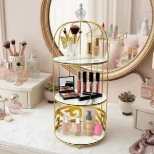 Butterfly 3 Layers Cosmetics Cage Organizer | Aiza Decor