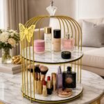 Butterfly 2 Layers Cage Vanity Organizer