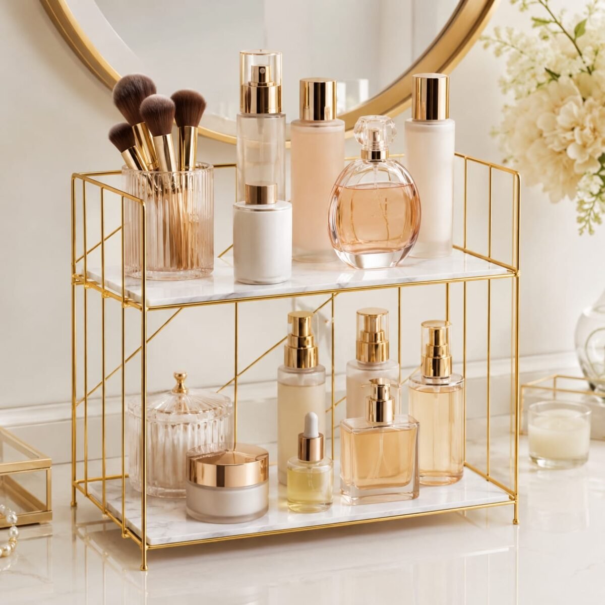 Multi 2 Layers Cosmetics Organizer Purpose. - Image 4