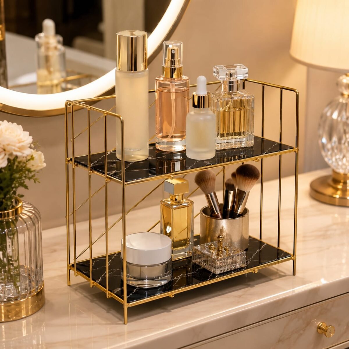 Multi 2 Layers Cosmetics Organizer Purpose. - Image 3