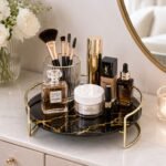 Round Shape Cosmetics Organizer Trays.