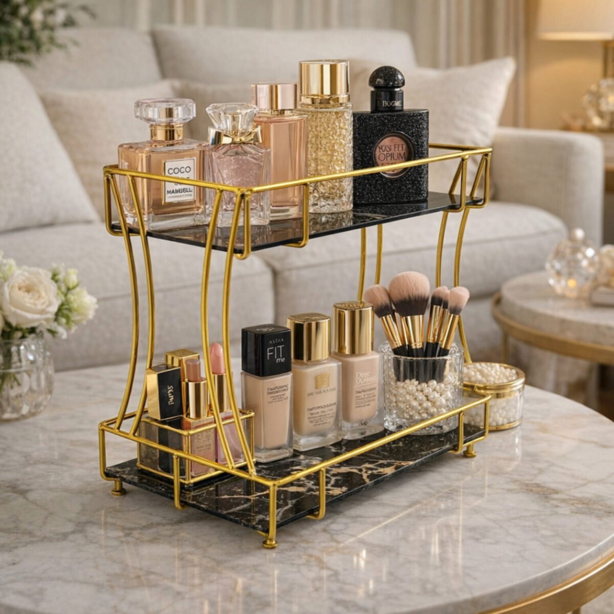 2 Tiers Organizer For Cosmetics & Makeup - Image 5