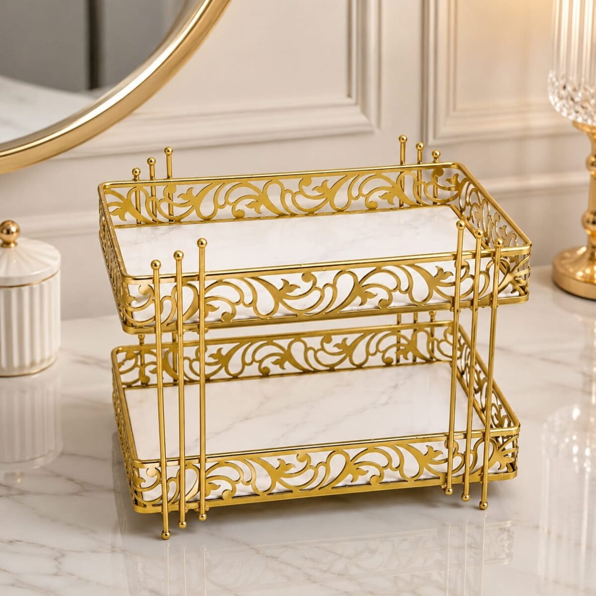 Premium 2 Layers Cosmetics Organizer - Image 4