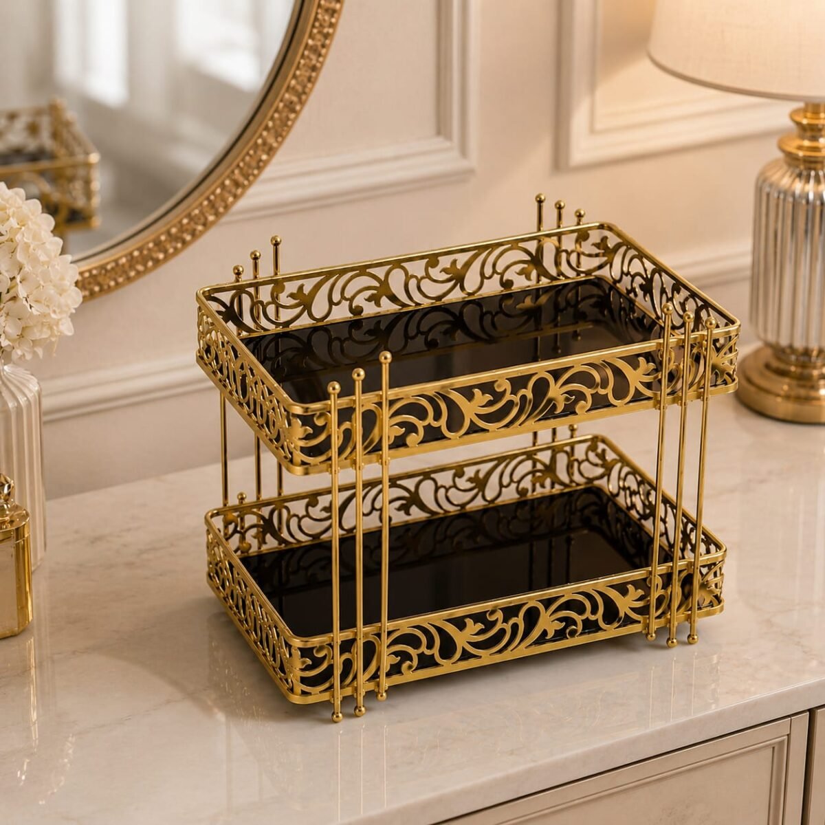 Premium 2 Layers Cosmetics Organizer - Image 3