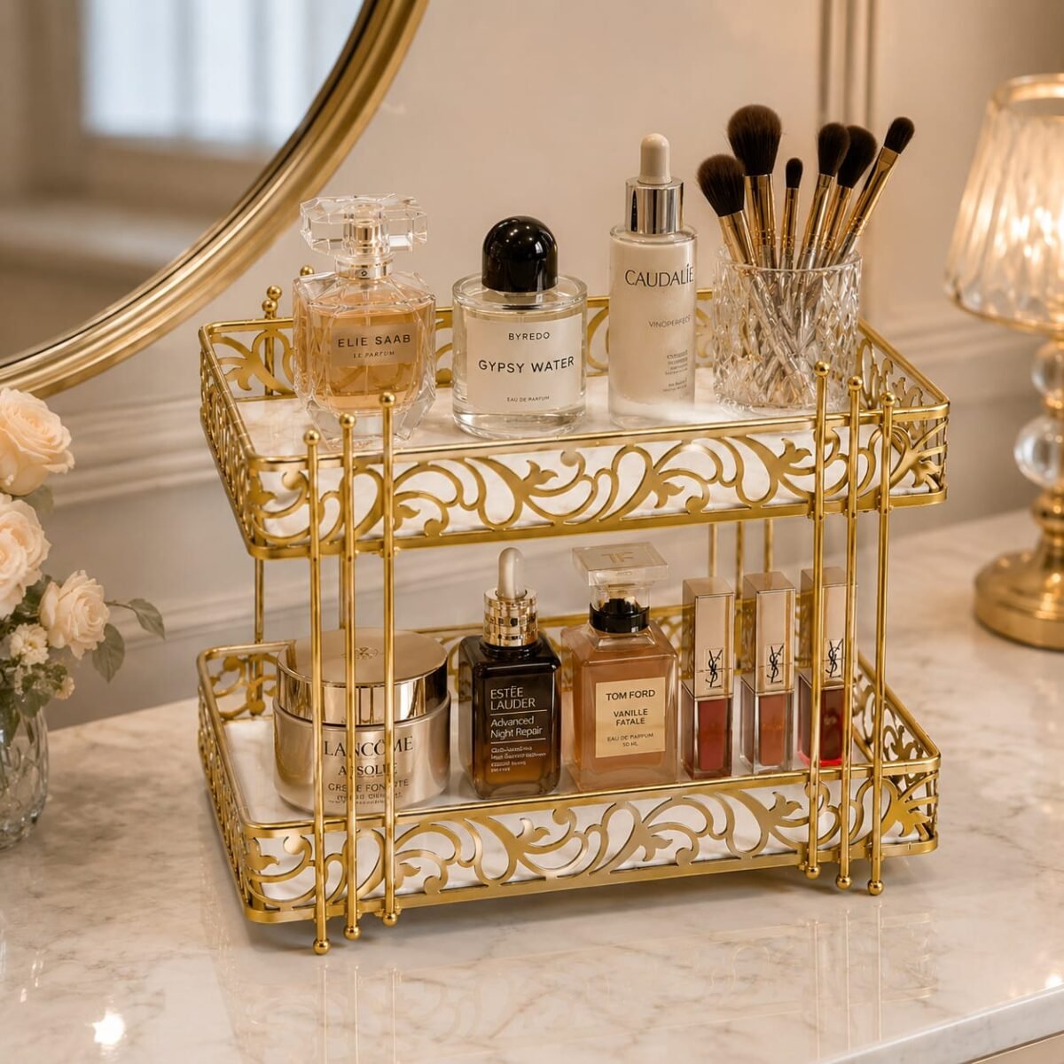 Premium 2 Layers Cosmetics Organizer - Image 5